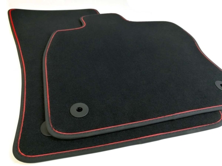 2-teilig Nubuk Zierband Rot